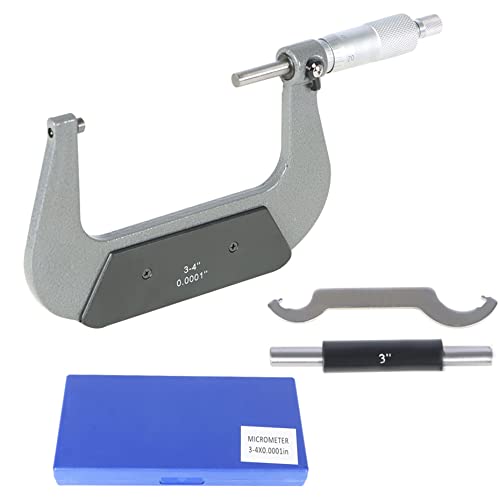 kimllier 3-4 Inch Accuracy Outside Diameter Micrometer Accuracy 0.0001 Inch