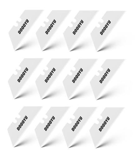 Ceramic Utility Knife Blades 12 Pack, Ultra Sharp & Rust-Proof Box Cutter Replacement Blades, Durable Zirconia Ceramic Razor Blades for Utility Knife, Safe Long-Lasting Cutting Performance - color: 12pcs