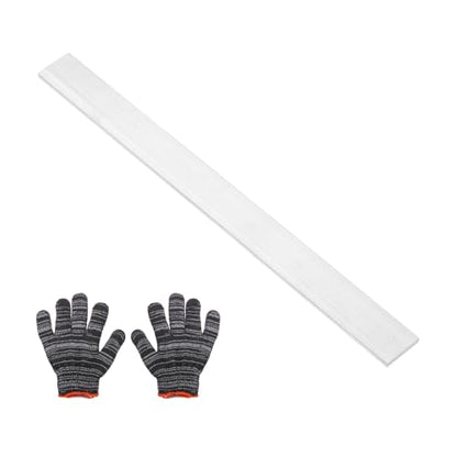 uxcell Square Aluminum Flat Bar with Gloves 0.12"x1.6"x14"/3x40x356mm - size: 0.12" x 1.6" x 14"/3 x 40 x 356mm