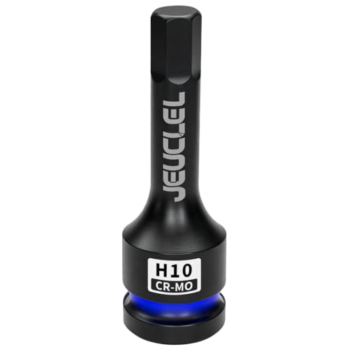 10mm Hex Impact Bit Socket, H10 1/2" Drive Allen Socket, Cr-Mo - size: 1PC | H10 10MM