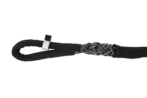 Mytee Products 3/4" x 12' Gray Eye & Eye Synthetic Super Sling w/Protective Cordura Sleeve (Vertical 11,880/ Choker 10,100/ Basket 23,760 lbs WLL) Auto Hauling, Towing, Rigging - color: Gray: 3/4", size: 12 FT (1-Pack)