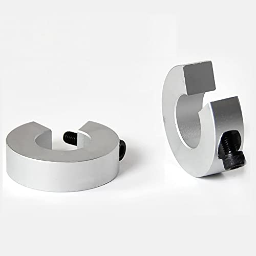 Anti-Collision Block Stopper, Positioning Block, Anti-Dropping for Linear Motion Rail Shaft Guide 30mm SBR30 UU LUU, Fixed Slider Bearing Block Ring, Silver, 2Pcs - size: For SBR30UU LUU linear Rail