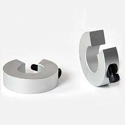 Anti-Collision Block Stopper, Positioning Block, Anti-Dropping for Linear Motion Rail Shaft Guide 40mm SBR40 UU LUU, Fixed Slider Bearing Block Ring, Silver, 2Pcs - size: For SBR40UU LUU linear Rail