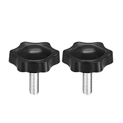 uxcell Clamping Handle Screw Knobs Handle Star Knob M6 x 16mm Male Thread 2pcs - size: M6x16mm