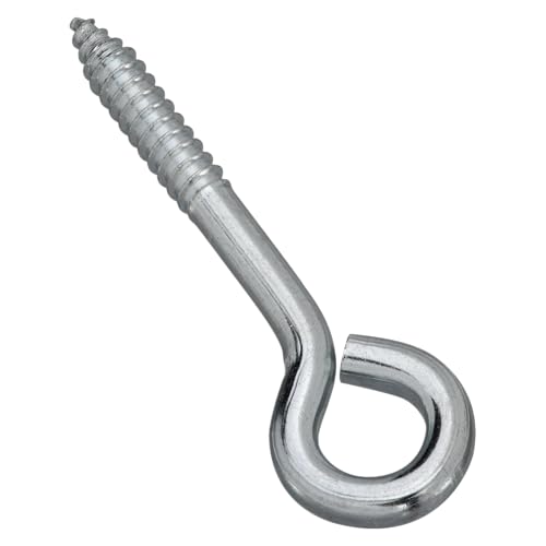 National Hardware Lag Screw Eyes, 5/16" x 4", Steel, 10-Pack, Zinc Plated - size: 5/16" x 4"