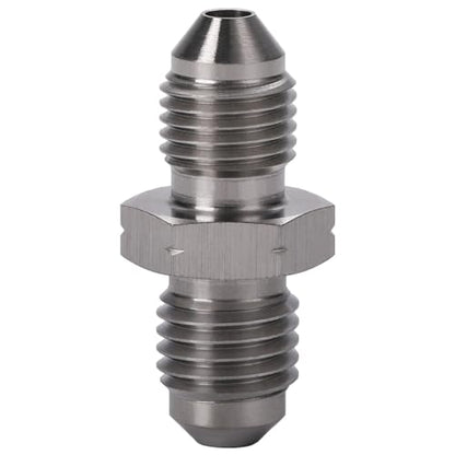 3AN Male to M10x1.25 Male Stainless Steel Brake Clutch Fuel Oil Fitting Adapter Coupler - size: 3AN to M10x1.25