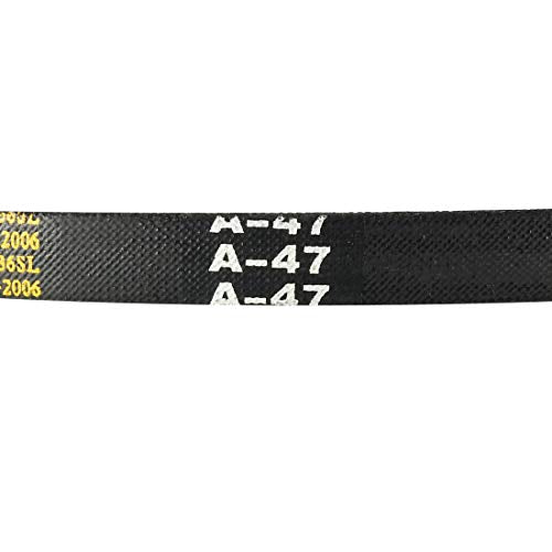 uxcell A47 Drive V-Belts 47" Inner Length 13mm Width 8mm Thick JIS Standard A-Section Rubber Drive Transmission Belt - size: 47"