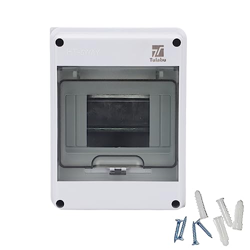 5 Way Circuit Breaker Box, IP65 Waterproof, for Indoor and Outdoor - style: 5 WAY-4.7*6.3*3.7Inch