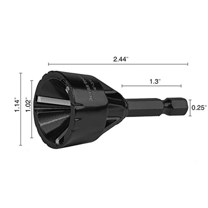 1/4"-3/4" Carbide Chamfering Bit Uniburr Thread Deburring Tool - size: 1/4" - 3/4" (1 PCS)
