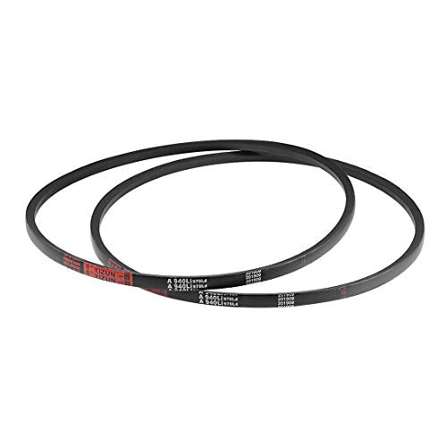 uxcell A940 V-Belts 940mm Inner Girth 13mm Top Width 8mm Thickness A-Section Rubber Drive Transmission Belt 2pcs - size: 37"