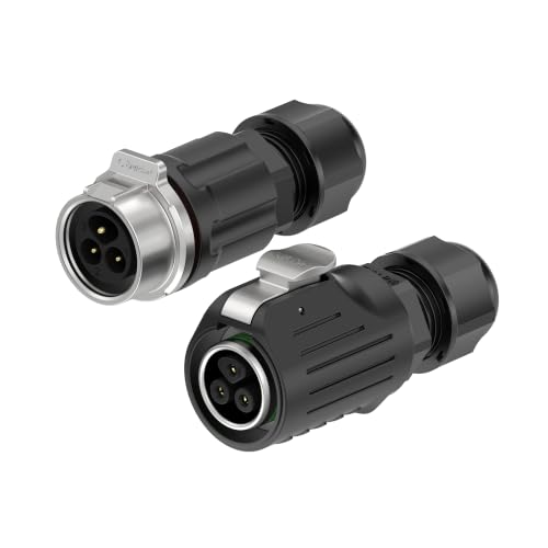 LP16 3PIN Industrial Waterproof Connector IP68 Quickly Plugging Aviation Connector Solder-Assembly M16 3PIN Circular Connector Fast Release Electrical Connector Female Plug&Male Socket - size: 3 Pin, style: Female Plug / Male Socket