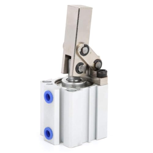 Walfront ALC Clamp Arm Lever Pneumatic Cylinder Double Acting Air Cylinder Without Magnetic Pneumatic Air Cylinders(ALC32), Cylinder