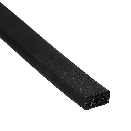 uxcell EPDM Rubber Foam Sheet Strip 3/16" T x 0.4" W x 5' L Rubber Sheet Rolls Weather Strip for DIY Gasket, Crafts, Insulation - size: 3/16" T x 0.4" W x 5' L