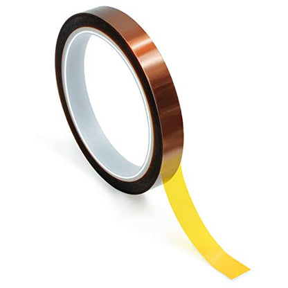 Bertech High-Temperature Polyimide Masking Tape, 1 Mil Thick, 10 mm x 36 Yards - UL Recognized - size: 10 mm