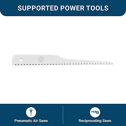 Benchmark Abrasives 3-1/2" Bi-Metal Reciprocating Air Saw Blades Set for Fast & Accurate Cutting of Wood, Metal, PVC, Plastic, Rubber (10TPI) - 5 Pack - style: 10 TPI