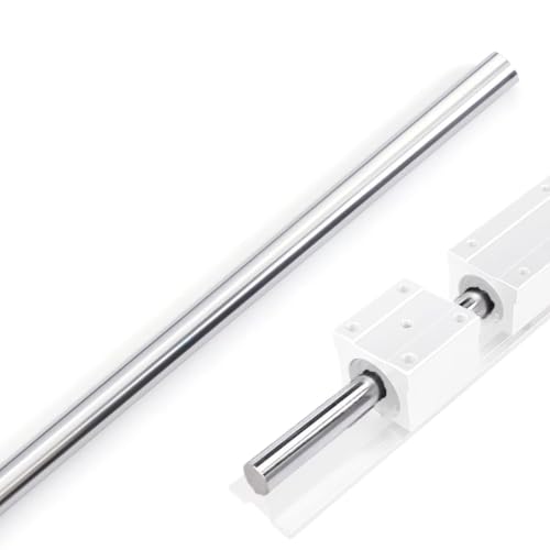 1/2" x 24" Chrome Plated Steel Round Rod,Carbon Steel,1 Pack - size: 1/2" x 24"/13mm x 610mm