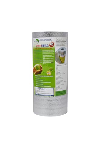 INSULATION MARKETPLACE SmartSHIELD -3mm 24inx50Ft ReflectiveINSULATION roll, Foam Core Radiant Barrier, ThermalINSULATION Shield - Engineered Foil - size: 24" x 50ft