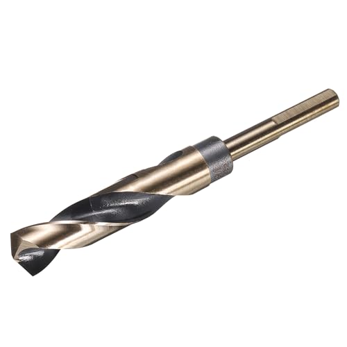 uxcell 23/32" Drill Bit 3/8" Reduced Shank 3-Flat M35 5% Cobalt HSS - size: 23/32" with 3/8" Shank
