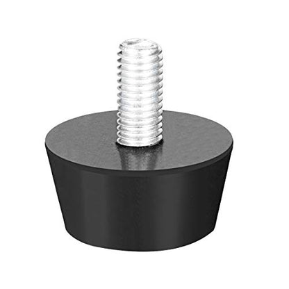 uxcell 38 x 20mm Conical Rubber Mount,Vibration Isolators,Shock Absorber with M10 x 20mm Threaded Studs 4pcs