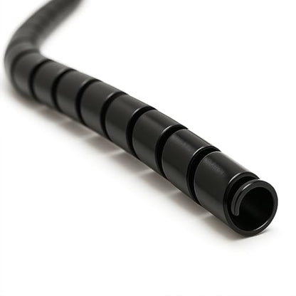 Electriduct 1/2" Heavy Duty Spiral Wrap Hose Protector - 10 Feet - Black - color: Black, size: 0.5 Inch