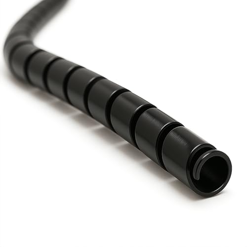 Electriduct 3" Heavy Duty Spiral Wrap Hose Protector - 10 Feet - Black - color: Black, size: 3 Inch