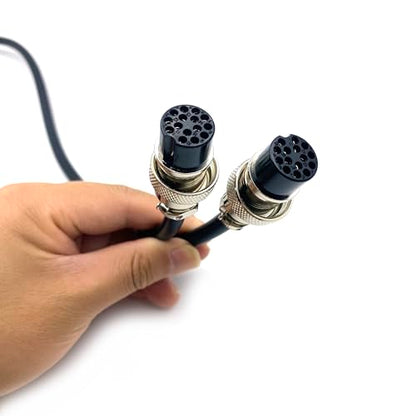 3.28 ft GX20 15 Pin Double Female Cable, GX20 15Pins Female to Female Head Aviation Cordset Electrical Connector Panel Mount Circular Metal Adapter Cordset for Ships 5A 200V 22AWG (1meter) - size: GX20 15Pin