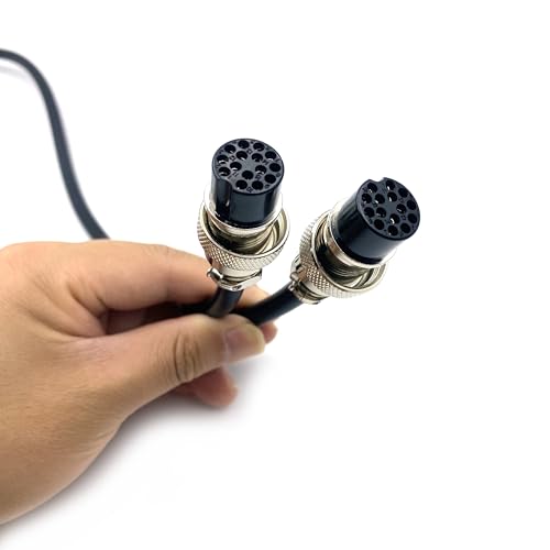 3.28 ft GX20 15 Pin Double Female Cable, GX20 15Pins Female to Female Head Aviation Cordset Electrical Connector Panel Mount Circular Metal Adapter Cordset for Ships 5A 200V 22AWG (1meter) - size: GX20 15Pin
