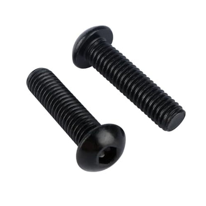 3/8-16 x 1/2" Button Head Screws Socket Cap Bolts 304 Stainless Steel 18-8, Allen Hex Drive, UNC Fully Machine Thread, 10Pcs Black - color: Black, size: 3/8-16 x 1/2" (10PCS)