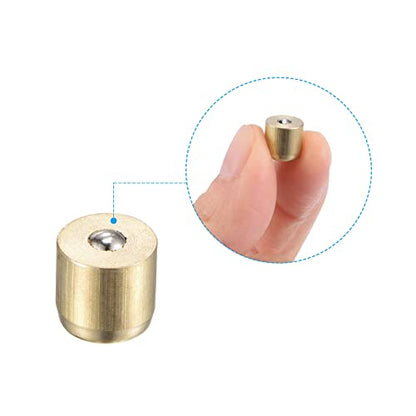 uxcell Brass Push Button Grease Oil Cup 8x8mm Ball Oiler for Lubrication System 10Pcs - size: 8x8mm