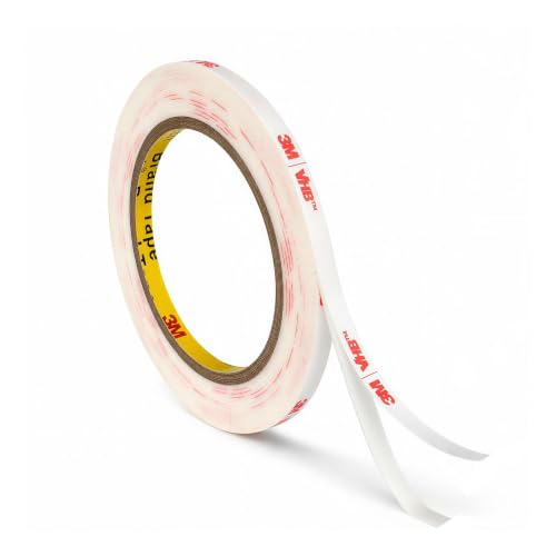 3M Double Sided Tape Heavy Duty 1/4’’×10Ft Removable Mounting Tape for Wall - size: 0.25''×10Ft