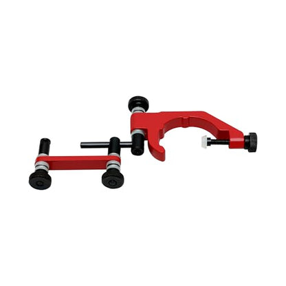 TEXALAN(R Universal Indicator Holder for Dial Test Indicator 1-7/8" Clamping Diameter Aluminum Alloy Red and Black