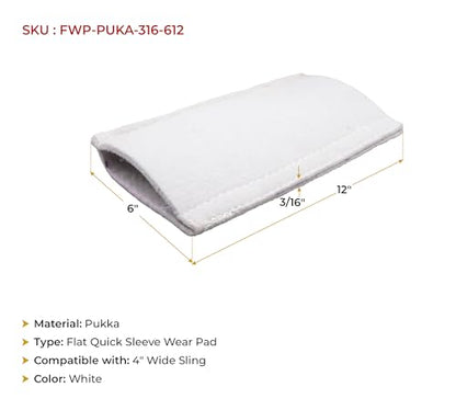Mytee Products Yellow Polyester Web Sling Wear Pad for Rigging and Lifting Slings Protection - size: 10 - Pack, style: Pukka Sling Sleeve (6" x 12" - 3/16")