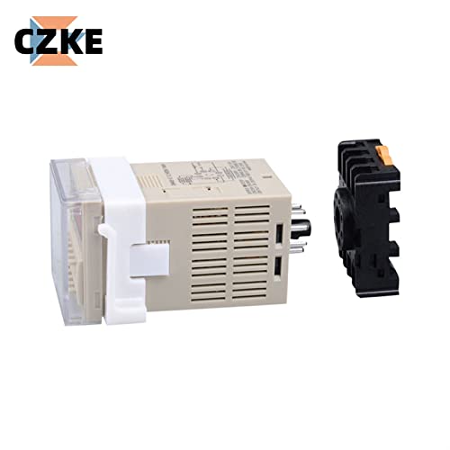 Digital LED Programmable Timer Relay Switch DH48S-2Z 0.01S-99H99M with Socket Base AC/DC 12V 24V 36V 110V 220V 380V Delay Timer (Size : AC 24-240V) - size: AC 24-240V