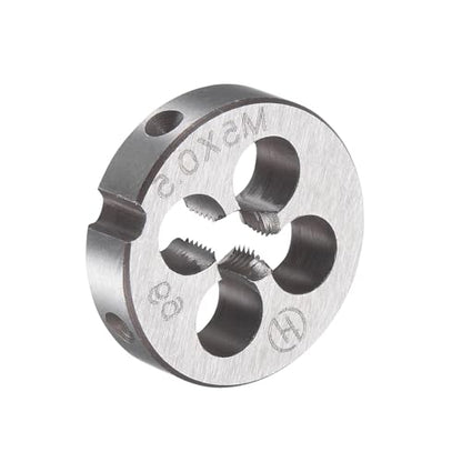 M5x0.5mm Metric Tap and Die Set,Machine Thread Screw Tap with Round Threading Die,Tap & Die Kit for Nut Screw Bolt Thread Repair - size: M5x0.5mm