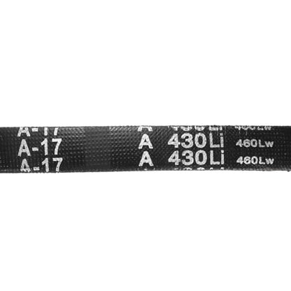 uxcell 5Pcs A17 Classic Wrapped Rubber V-Belt, 19" Lo x 0.51" W x 0.32" H - size: A17