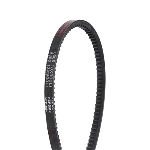 HARFINGTON 13x900 Cogged V-Belts AX Section Drive Raw Edge Belt 900mm Inner Girth 13mm Width 8mm Thickness EPDM for Power Transmission - size: 900mm