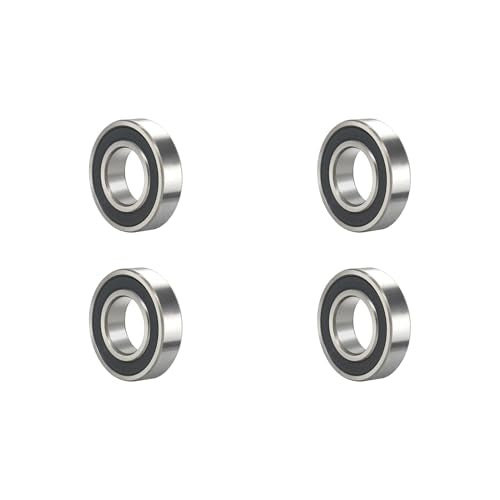 627-2RS 4 PCS Deep Groove Ball Bearing 7×22×7mm Double Black Rubber Sealed Ball Bearing Chrome Steel P0 Z2 Bearing for Industrial Machine,Power Tools and Mechanical Equipment - size: 627-2RS Size 7×22×7mm