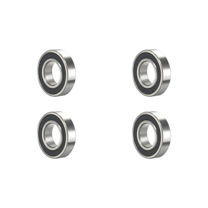 627-2RS 4 PCS Deep Groove Ball Bearing 7×22×7mm Double Black Rubber Sealed Ball Bearing Chrome Steel P0 Z2 Bearing for Industrial Machine,Power Tools and Mechanical Equipment - size: 627-2RS Size 7×22×7mm
