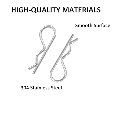 10Pcs Heavy Duty Cotter Pins,Hitch Pins Clip R Clips， Stainless Steel Spring Retaining Wire Hair Pins， Strong Spring Tension Large Hardware Pins for Trailer Tractors Mower Carts Truck Pin Clip M3X70mm - size: M3X70mm-10pcs