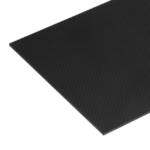 MECCANIXITY 1 Pcs Carbon Fiber Sheet 240x240x4.5mm Matte Surface Pultruded Flat Carbon Fiber Board Plate Twill Weave Panel Sheet for Kites RC Airplane - size: 240x240x4.5mm, style: Matte