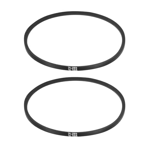 uxcell 2Pcs 3L285 Classic Wrapped Rubber V-Belt, 28.5"(724mm) Outside Circumference, 3L Profile V Belt 3/8" Width 7/32" Height - size: 3L285
