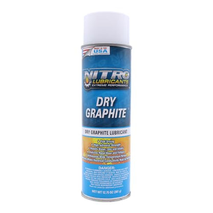 Nitro Lubricants Fast-Drying Dry Graphite Spray Lubricant, 12.75 oz