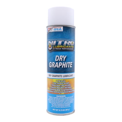 Nitro Lubricants Fast-Drying Dry Graphite Spray Lubricant, 12.75 oz