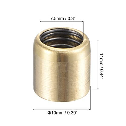 uxcell Brass Push Button Grease Oil Cup 10x10mm Ball Oiler for Lubrication System 10Pcs - size: 10x10mm