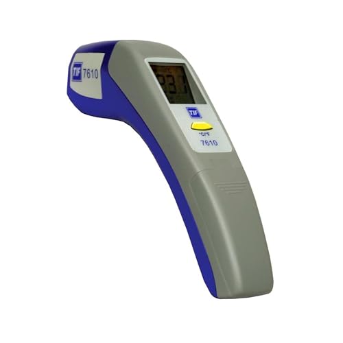 Robinair TIF7610 Infrared Thermometer PRO with 10:1 Distance To Spot Ratio,Gray/Blue - size: TIF7610, style: 10 to 1