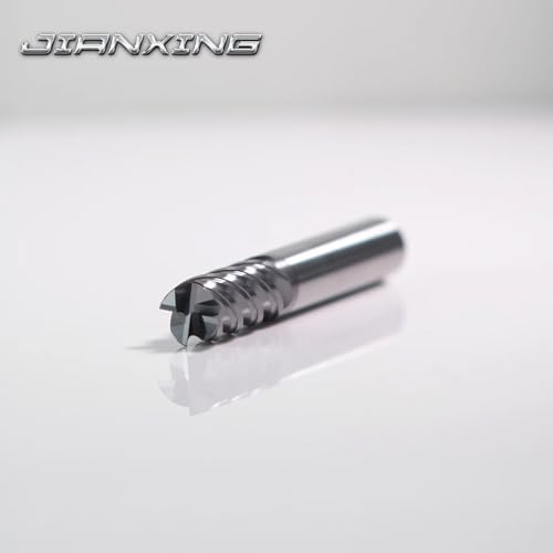 3/8" Extra Long 4-Flute Carbide Square End Mill, 4" OAL, 1Pc - size: 3/8" Extra Long (1 Pc), style: For Stainless Steel