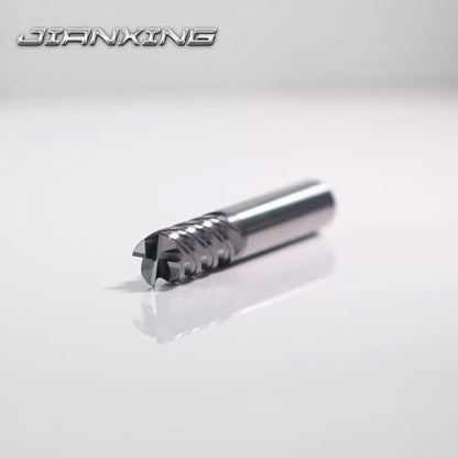 1/4" Extra Long 4-Flute Carbide Square End Mill, 4" OAL, 1Pc - size: 1/4" Extra Long (1 Pc), style: For Stainless Steel
