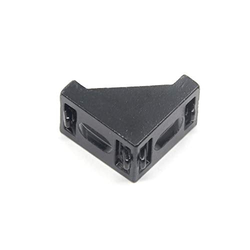 10PCS Extruded Aluminum Profile 2028 Corner Bracket Right Angle with Screws for 6mm Slot Aluminum Extrusion Profile 2020 Series (2028-Black-10 with Screws) - style: 2028-Black-10 with screws