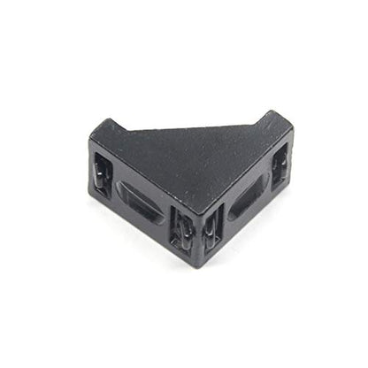 20PCS Extruded Aluminum Profile 2028 Corner Bracket Right Angle with Screws for 6mm Slot Aluminum Extrusion Profile 2020 Series (2028-Black-20 with Screws) - style: 2028-Black-20 with screws