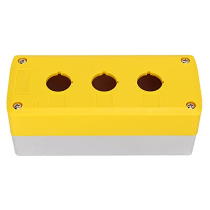 3 Holes 22mm Push Button Box,IP65 Waterproof Switch Control Station Box,Single Push Button Switch Control Enclosure Case for Power Equipments